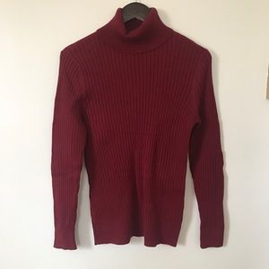 Croft & barrow red turtleneck sweater